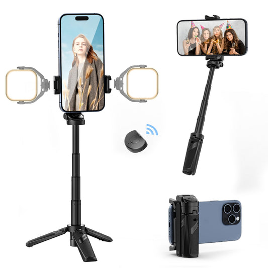 🔥2025 NEW SALE - 49% OFF🔥Extendable Grip Phone Tripod with Detachable Remote (Pocket Size)