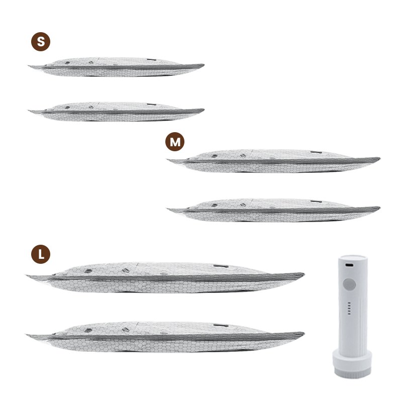 【2026 Upgraded】 Cordless Travel Vacuum Storage Bag Set – 15-Pack Compression Bags for Carry-On Suitcases – 140L/Min Powerful Air Removal – USB Rechargeable Handheld Pump with Built-In Battery – Space Saver for Clothes & Packing， waterproof, reusable