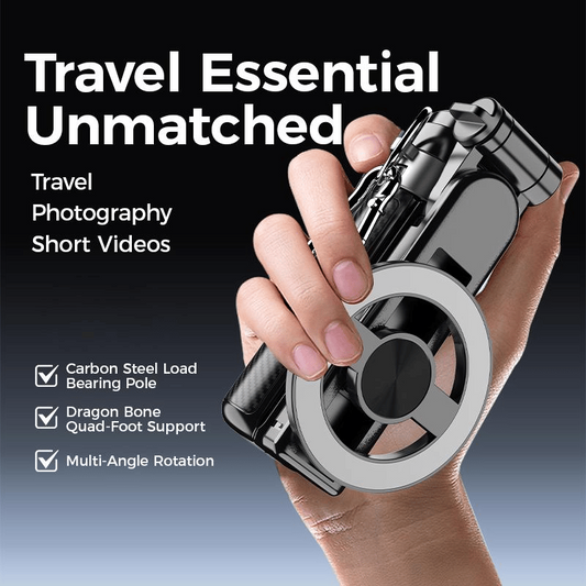 🔥4-in-1 Multifunctional 360° Rotation Magnetic Selfie Stick