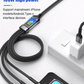 ⚡Limited time sale 50% discount!! ✨Transparent luminous 100w Super fast charging three-in-one data cable