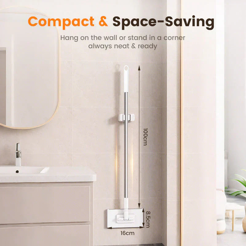 🏆#1 Best Seller ⏰💕🌟Flat Mop with Stainless Steel Handle, come with Reusable Washable Mop Cloths