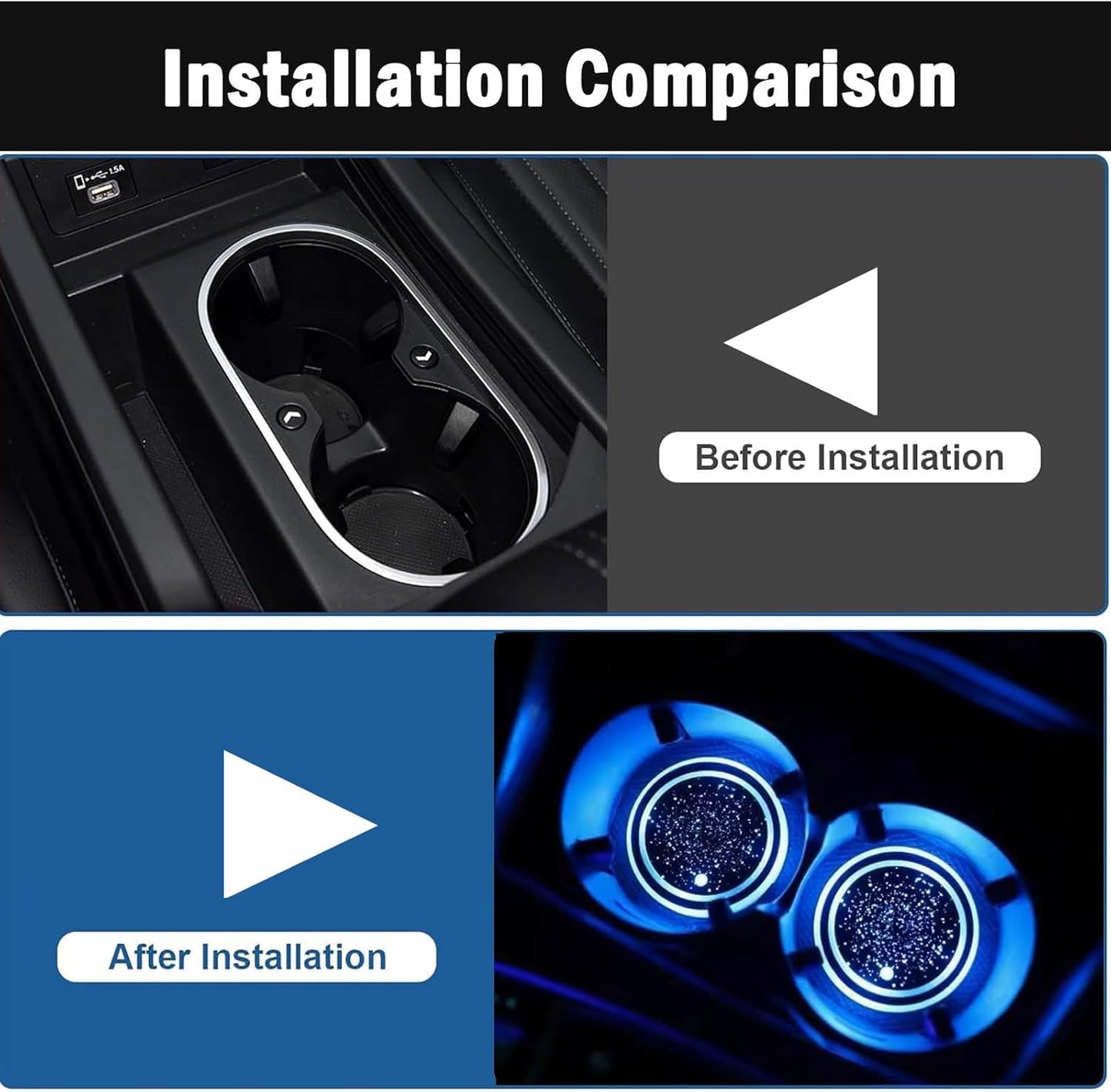 🔥Limited Time Buy 1 Get 1 Free✨LED Car Cup Holder Lights