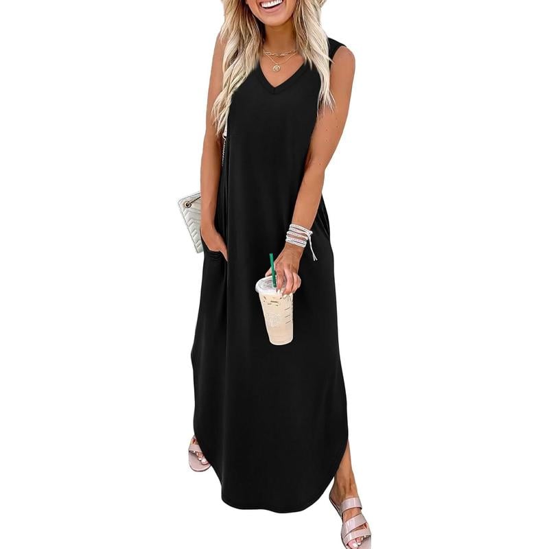 🌷Summer Dresses Maxi Dress Vacation Beach Sundresses with Pockets