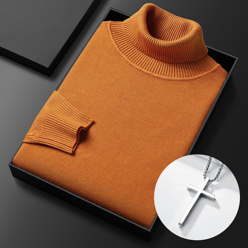 ⏳Limited-time 50% off⏰Men's Solid Color Premium Turtleneck Sweater👔