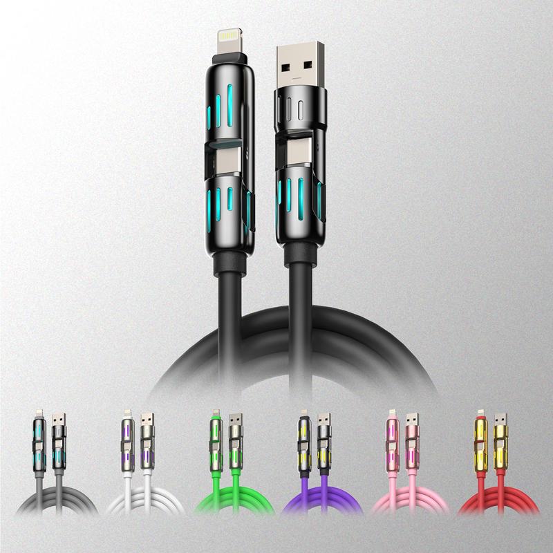 ⚡4-in-1 USB Charging Cable fast charging MAX 240W (With Box)⚡