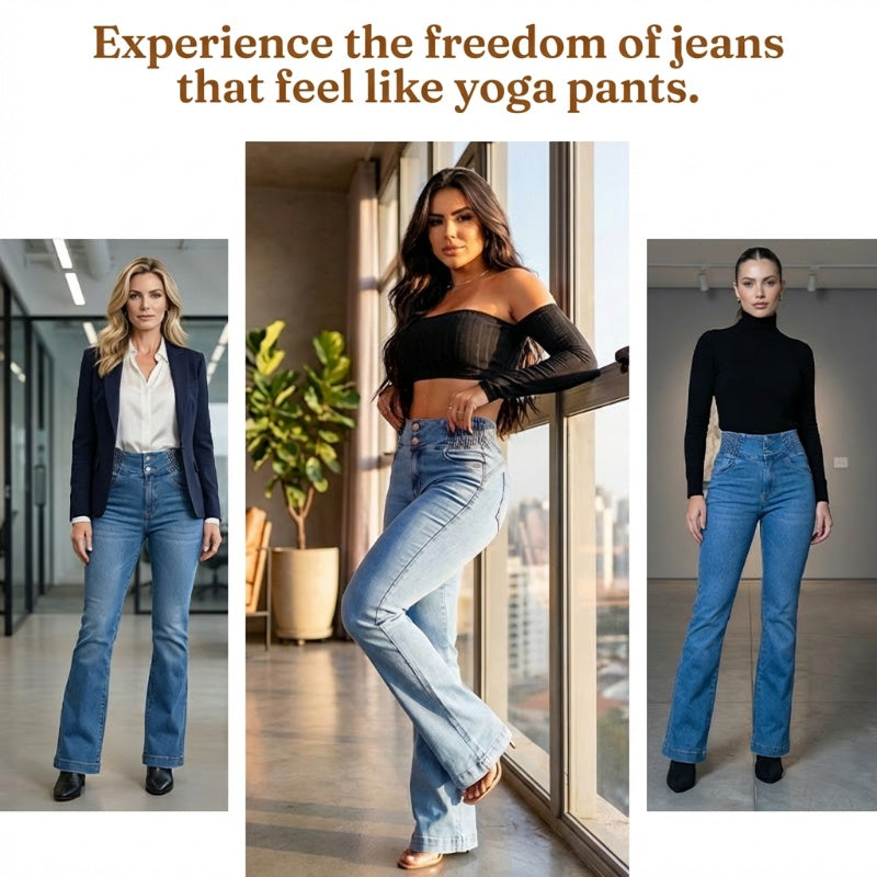 🎁2026 New Arrivals 60% OFF👖Stretch Flare Jeans With A High Waist