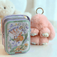 🐰BunnyLulu Handmade Bunny Keychain with Designed Tin Box,Cute Gift, Travel Accessory, Birthday Present for Girls & Women