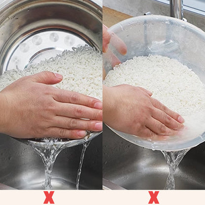 🔥Limited Sale 50% OFF🔥Stainless Steel Rice Strainer Bowl