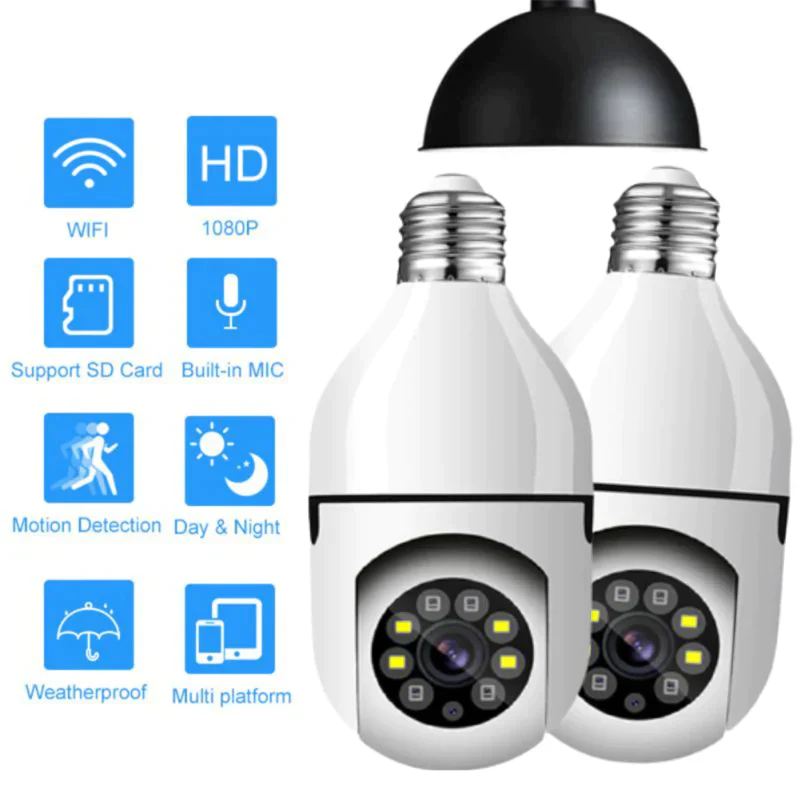Wireless WiFi Light Bulb Camera
