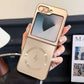 Electroplated Frosted Magnetic Case Cover for Samsung Flip Series