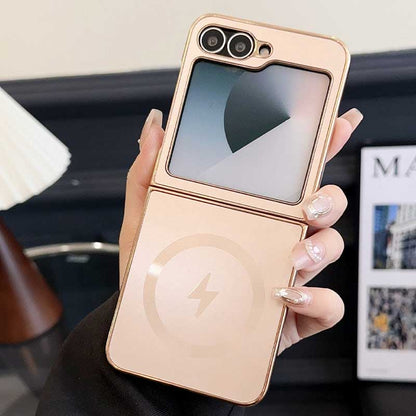 Electroplated Frosted Magnetic Case Cover for Samsung Flip Series