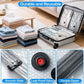 【2026 Upgraded】 Cordless Travel Vacuum Storage Bag Set – 15-Pack Compression Bags for Carry-On Suitcases – 140L/Min Powerful Air Removal – USB Rechargeable Handheld Pump with Built-In Battery – Space Saver for Clothes & Packing， waterproof, reusable
