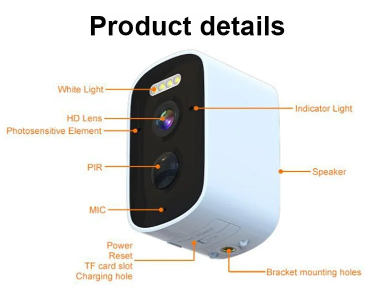 ✨ Wireless Night Vision Camera – Smart Security 24/7!