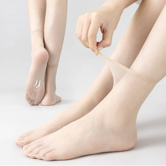 🔥2025 HOT SALE🔥💞Non-slip And Invisible Crystal Silk Socks（The more you buy, the higher the discount）
