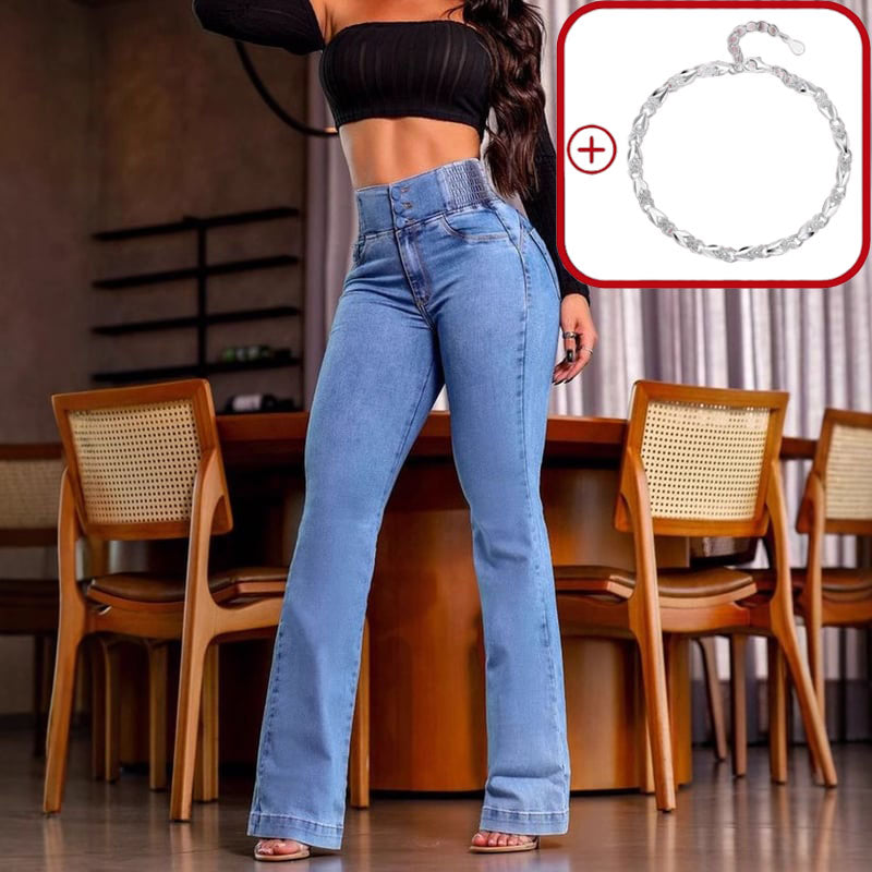 🎁2026 New Arrivals 60% OFF👖Stretch Flare Jeans With A High Waist