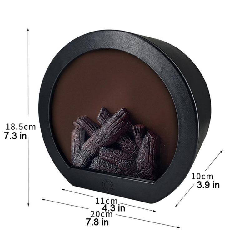 Flameless LED Fireplace Decorative Lantern Lamp