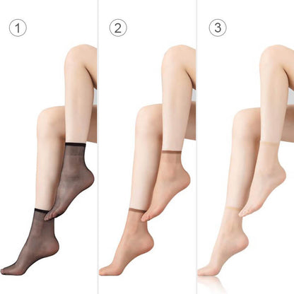 🔥2025 HOT SALE🔥💞Non-slip And Invisible Crystal Silk Socks（The more you buy, the higher the discount）