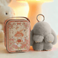 🐰BunnyLulu Handmade Bunny Keychain with Designed Tin Box,Cute Gift, Travel Accessory, Birthday Present for Girls & Women