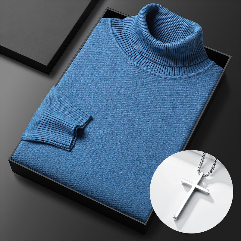 ⏳Limited-time 50% off⏰Men's Solid Color Premium Turtleneck Sweater👔