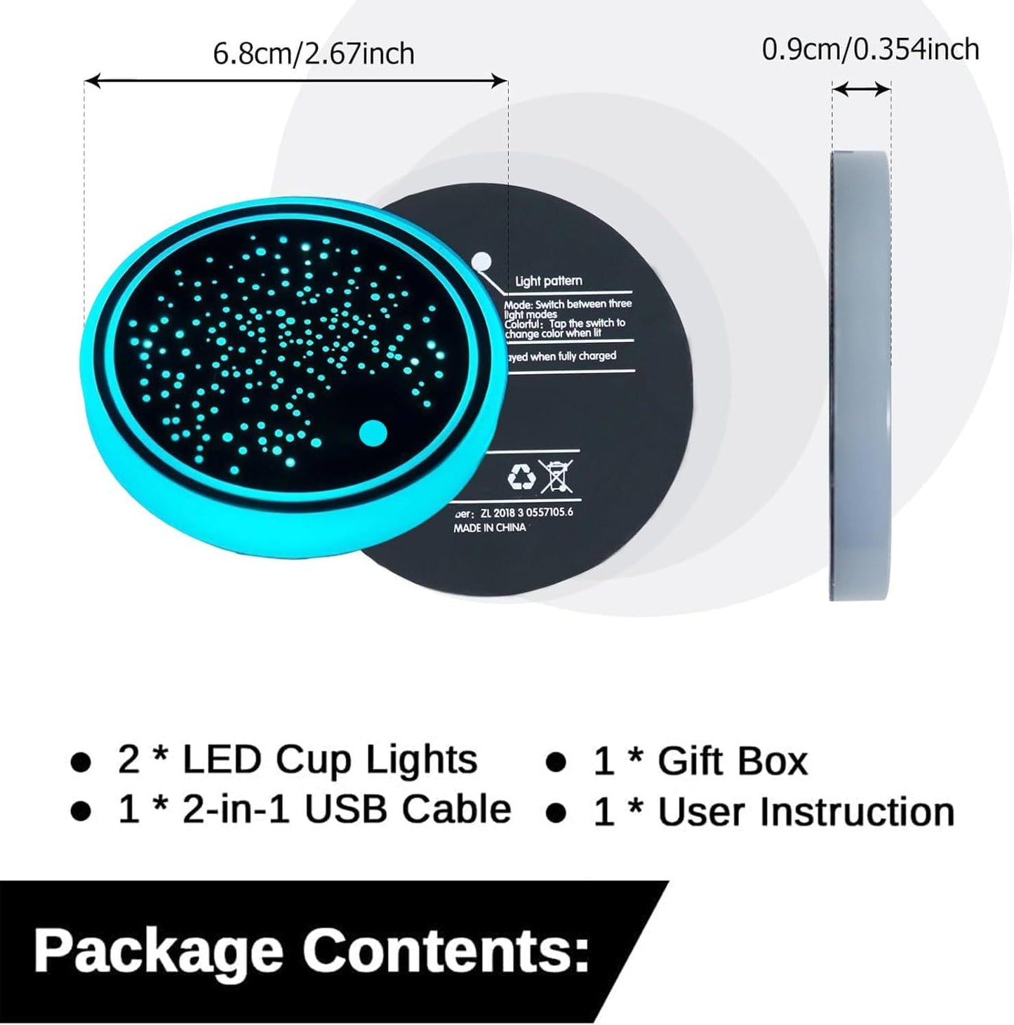 🔥Limited Time Buy 1 Get 1 Free✨LED Car Cup Holder Lights