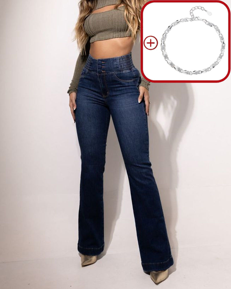 🎁2026 New Arrivals 60% OFF👖Stretch Flare Jeans With A High Waist