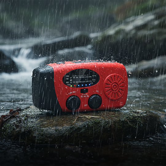 🔥50% OFF NOW! Solar emergency radio with power bank, hand crank & weather alert 📻☀️🔋✅