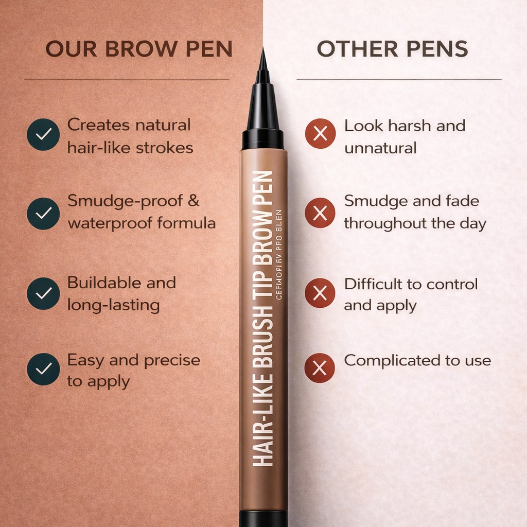 🔥50% OFF-Buy 1 Get 1 Free 💥Waterproof & Smudge-Proof Brow Pen👁️‍🗨️