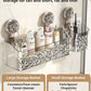 💥Light Luxury Style Glacier Pattern Suction Cup Shelf