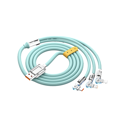 🔥120W 3 in 1 Rotating Elbow Fast Charging Data Cable⚡