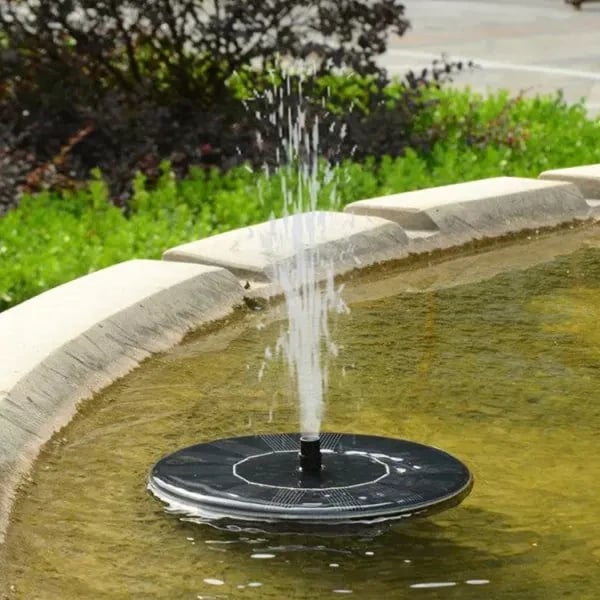 🎁Solar Fountain, Solar Powered Bird Bath Fountain Pump with 4 Nozzles 1.4W Solar Panel Kit Water Pump, Outdoor Watering Submersible Pump for Pond, Pool, Garden, Fish Tank