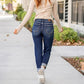 🔥HOT Sale🔥Women's Tummy Control Distressed Cuffed Boyfriend Jeans
