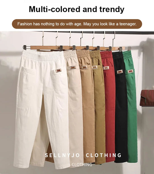 🥰👍Women's Elastic Waist Cotton Pants🥰