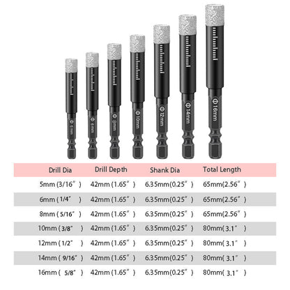 🔥Special 50% OFF🔥Hexagonal Shank Drill Bits for Marble /Tile /Stone