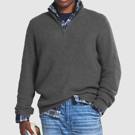 🎁Last Day Sale 49% Off🔥Men's Cashmere Business Casual Zipper Sweater(NEW)