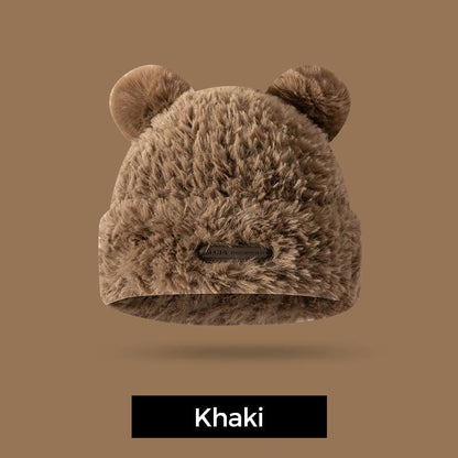 Thick Winter Hat with Bear Ears