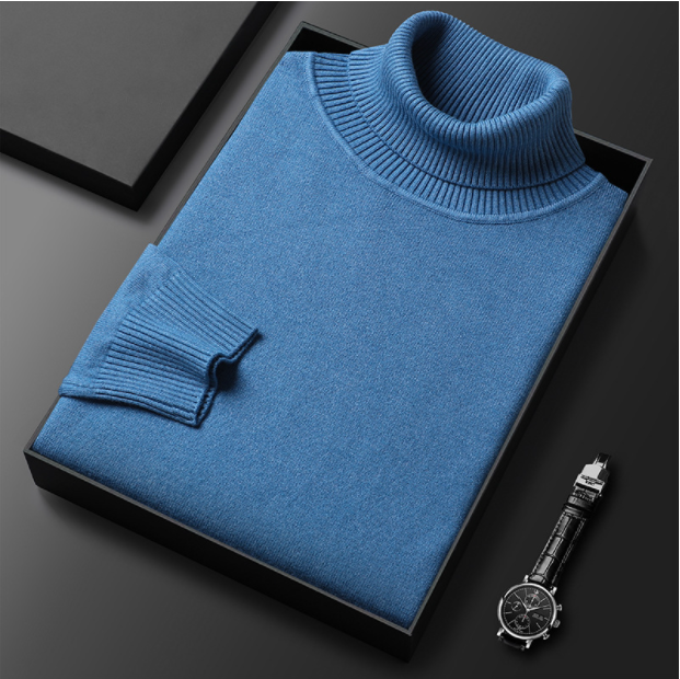 ⏳Limited-time 50% off⏰Men's Solid Color Premium Turtleneck Sweater👔