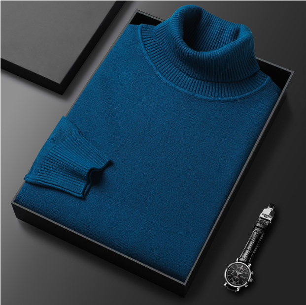 ⏳Limited-time 50% off⏰Men's Solid Color Premium Turtleneck Sweater👔