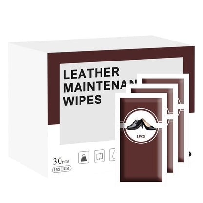 Leather Shoes Maintenance Wipes 30pcs/box