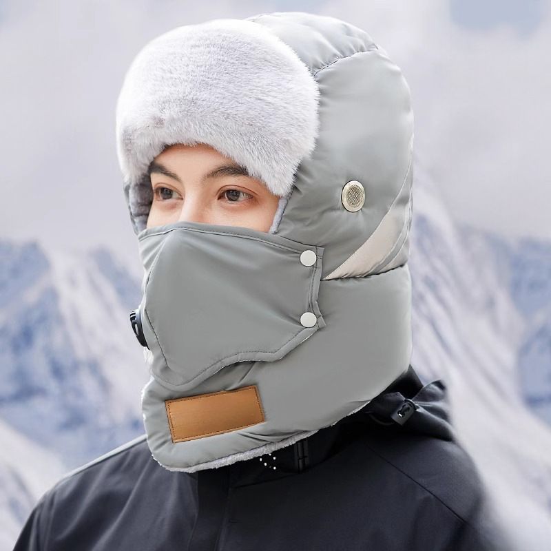Reflective Safety Strip Warm Trapper Hat