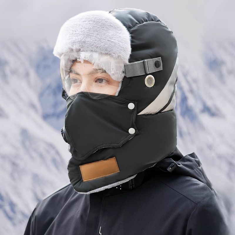 Reflective Safety Strip Warm Trapper Hat