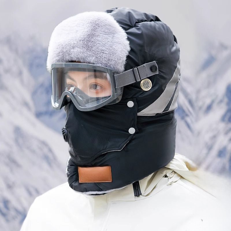 Reflective Safety Strip Warm Trapper Hat