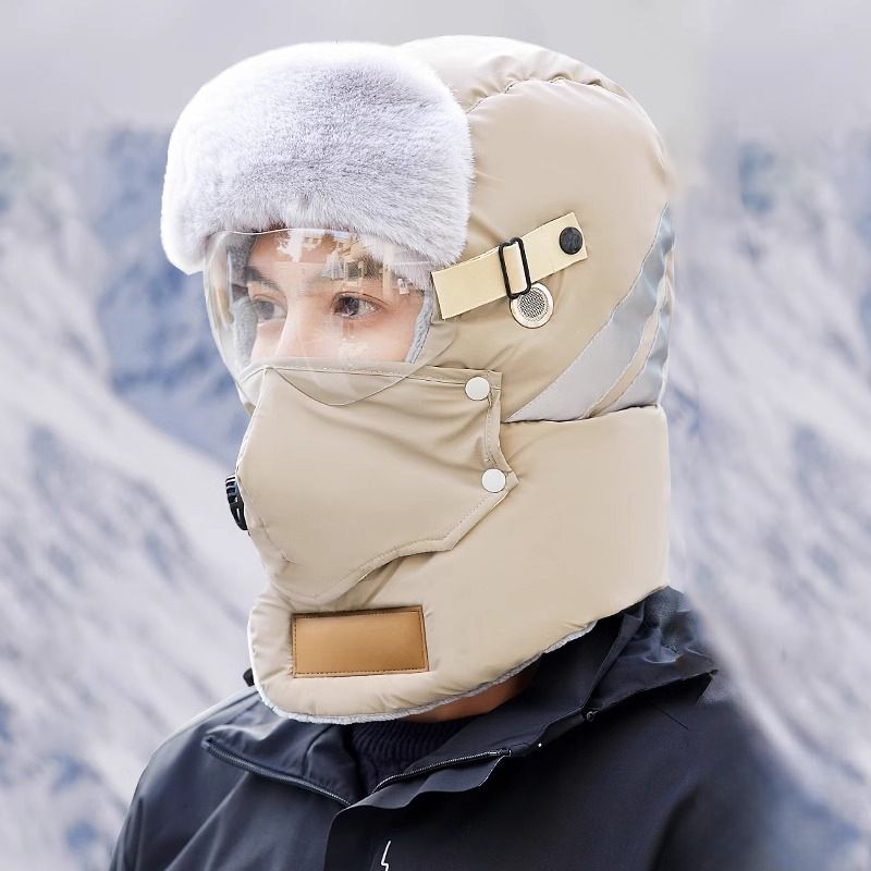 Reflective Safety Strip Warm Trapper Hat