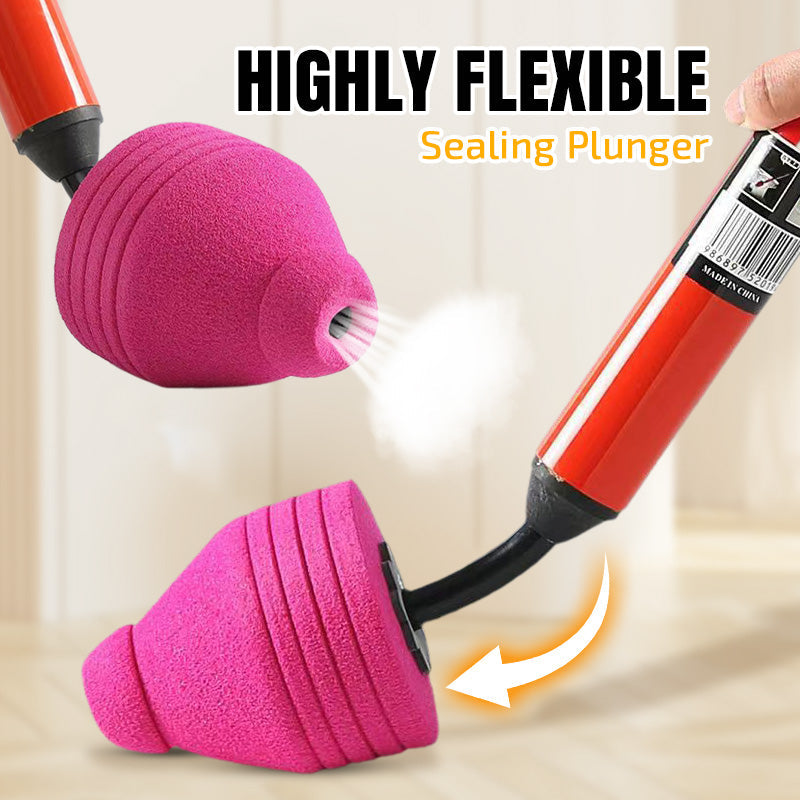 🚽  Heavy-Duty Toilet Plunger – Powerful Suction, Anti-Splash Design, Durable & Easy to Store 🧹