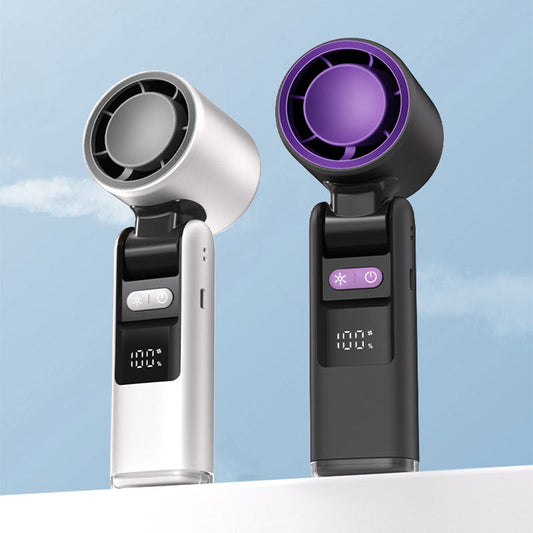 🔥【Hot Sale】WhisperBreeze Mini Fan 🔥 | Under 30dB Noise | Vibration-Free | Night Light Mode