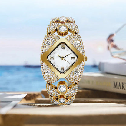 ⏳ Limited time 50% off! 💥Women's Retro Quartz Watch with Sparkling Rhinestones（The more you buy, the higher the discount）