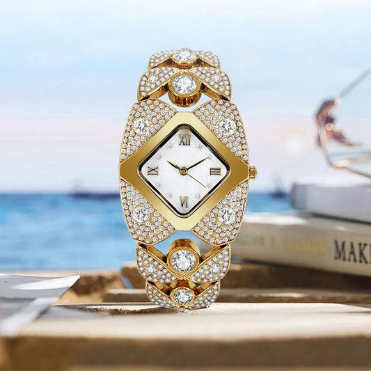 ⏳ Limited time 50% off! 💥Women's Retro Quartz Watch with Sparkling Rhinestones（The more you buy, the higher the discount）