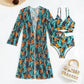 Women's 3-Piece Sexy Floral Print Swimsuit