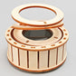 ⚡2025 new hot sale🔥Solar Powered Rotating Double Ring Wooden Puzzle Toy
