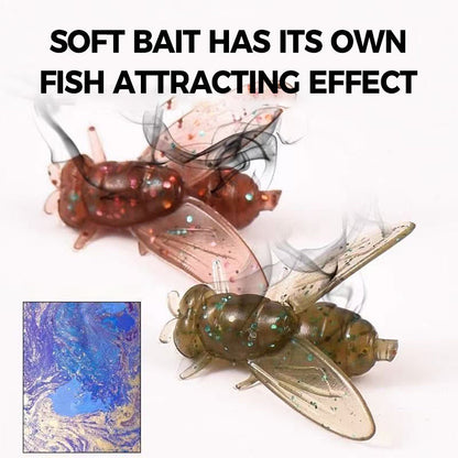 🎣Innovative design - metal propeller fly false bait hook💪