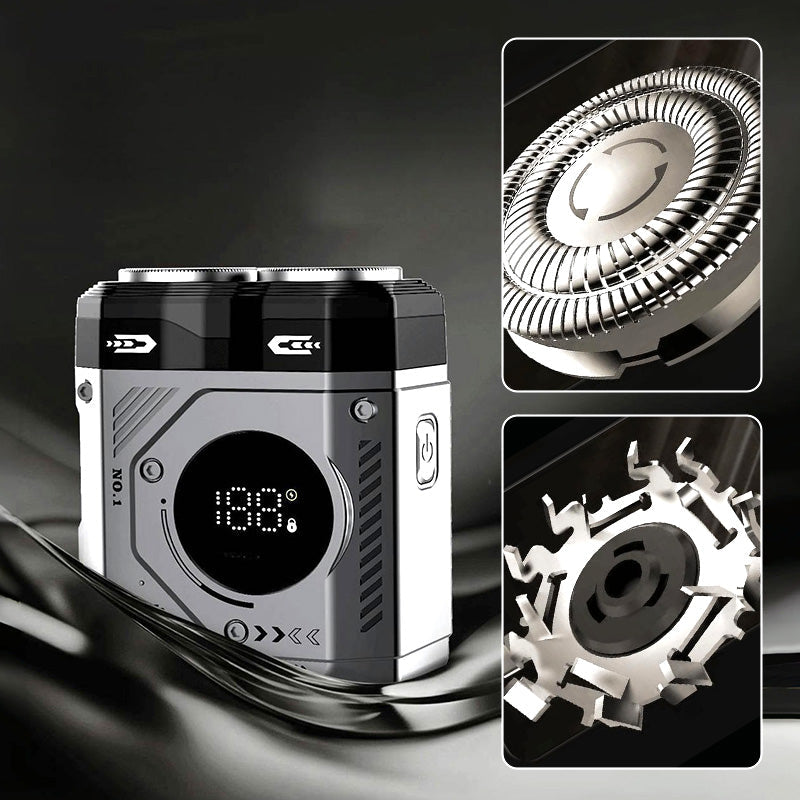 ⏰Limited-time offer 49% OFF🔥2025 New 💥 Men's Portable Dual-Blade Washable Shaver